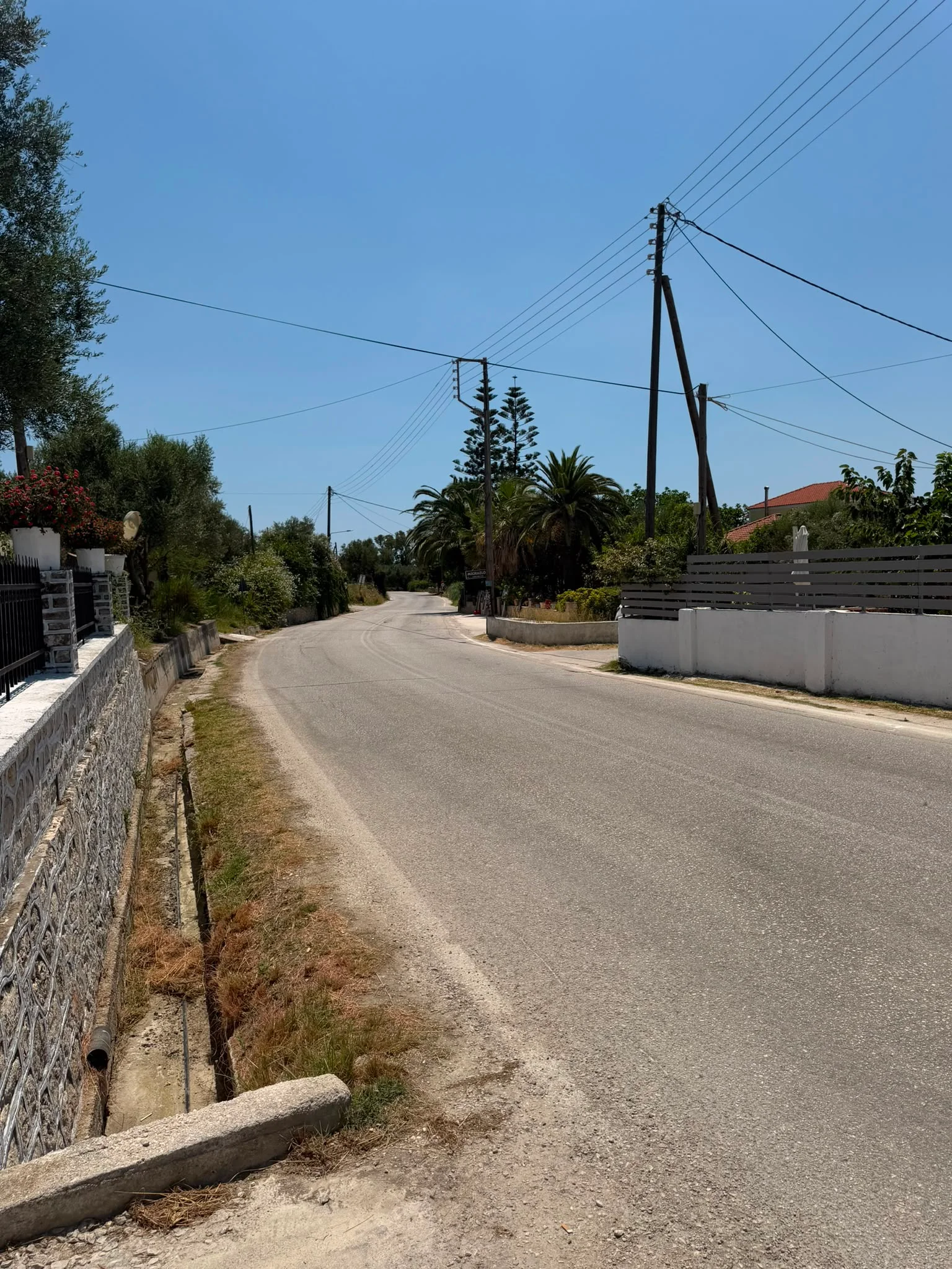 Road out from the apartment