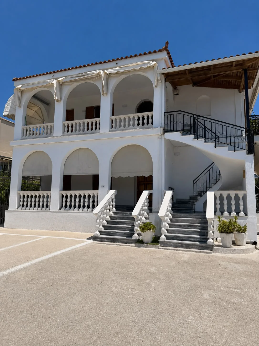 Front of the apartment